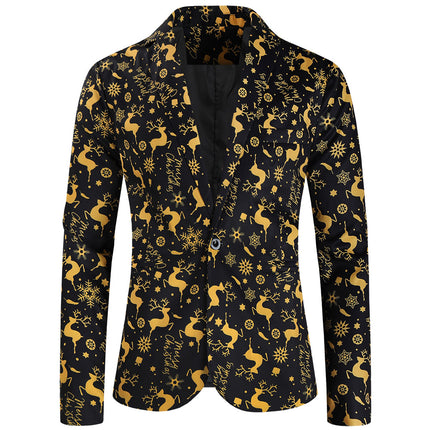 Men's Christmas Printed Suit #2TZ631 - Suits | Multicolour / M