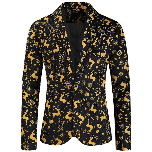 Men's Christmas Printed Suit #2TZ631 - Suits | Multicolour / M