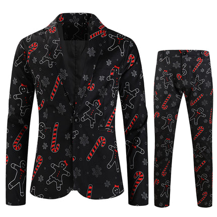 Men's Christmas Printed Suit #2TZ661 - Suits | Multicolour / M