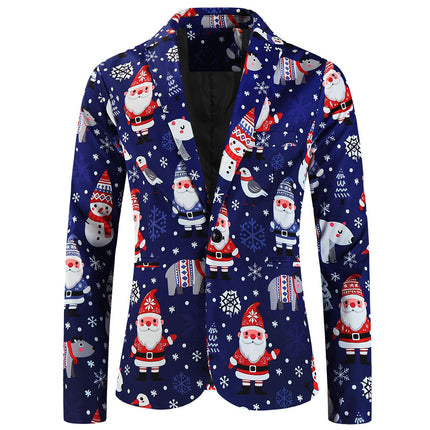 Men's Christmas Printed Suit #2TZ657 - Suits | Multicolour / M