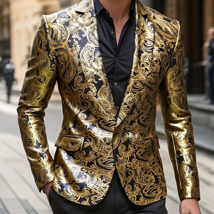 Men's Paisley Print Blazer #25062076 - Blazers | Black / M