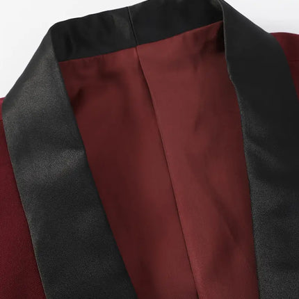 Men's 3pcs Suit #25061131 - Suits | Burgundy / XS