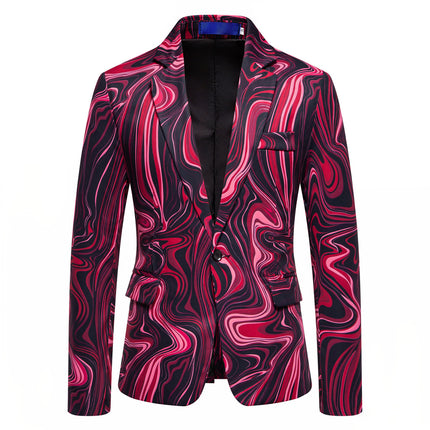 Men's Geometric Print Blazer #25062078 - Blazers | Color2 / S