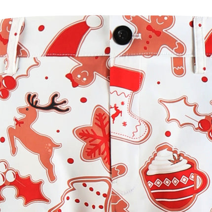 Men's Christmas Print Pants #X654 - Pants | Multicolour / M