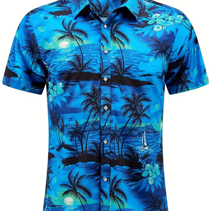 Men's Summer Print Shirt #25060913 - | Color1 / XS