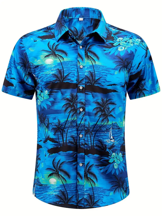 Men's Summer Print Shirt #25060913 - | Color1 / XS