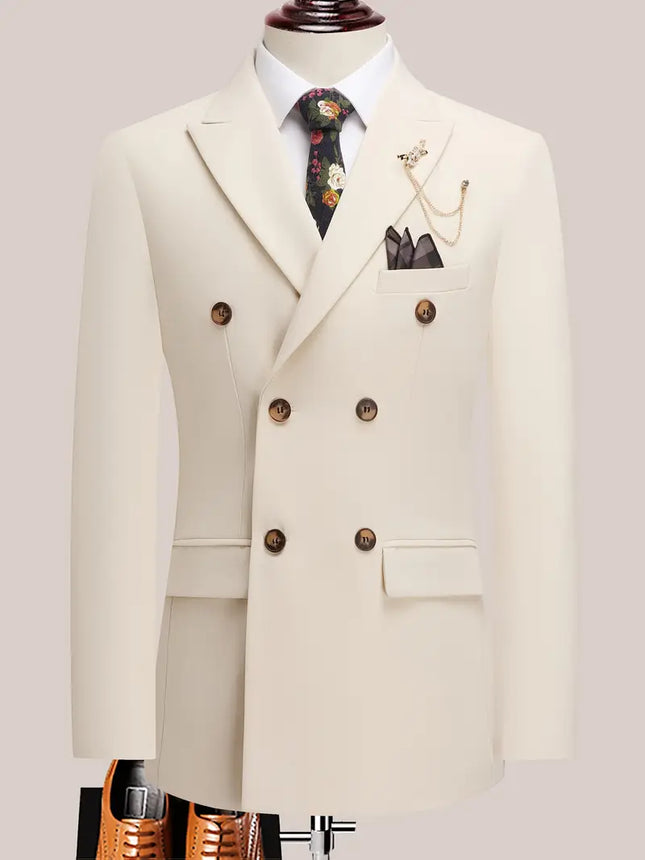 Men's Two-Piece Suit #25061026 - Suits | Beige / S