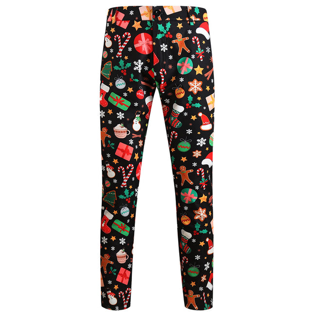 Men's Christmas Print Pants #XK655 - Pants | Multicolour / M