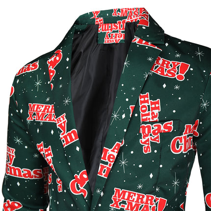 Men's Fashion Printed Suit #2TZ39 - Suits | Multicolour / M