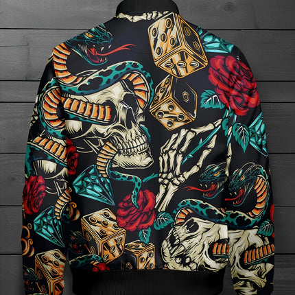 Men's Casual Baseball Jacket #25701039 - | Multicolour / S