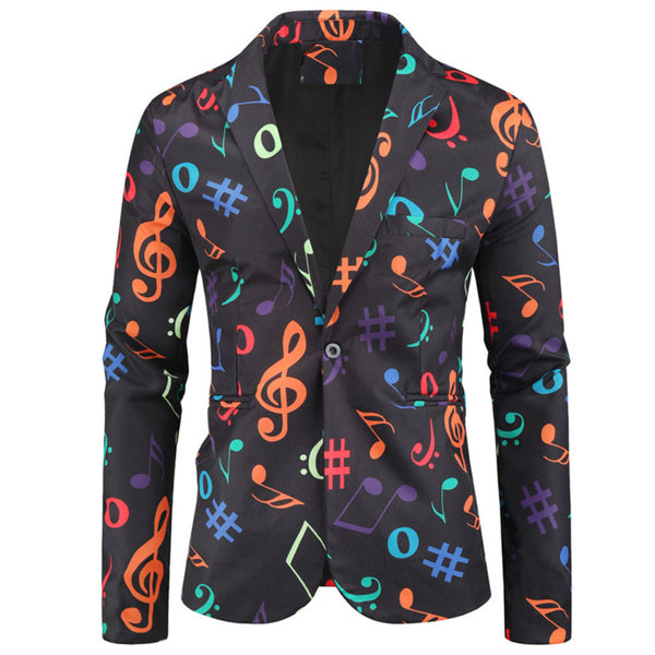 Men’s Stylish Printed Blazer #X138