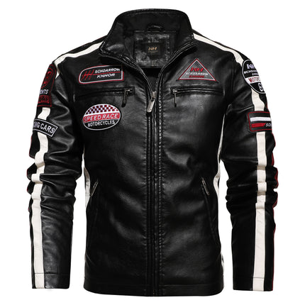 Men's Biker Jacket #25061244 - | Black / 2XS
