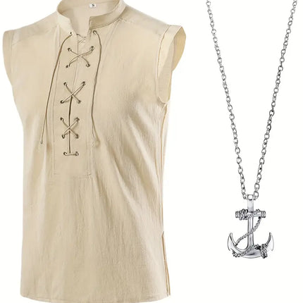 Men's Sleeveless Shirt #25061240 - | Beige / S