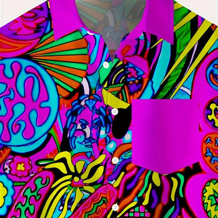 Men's Abstract Print Shirt #25061661 - | Multicolour / M