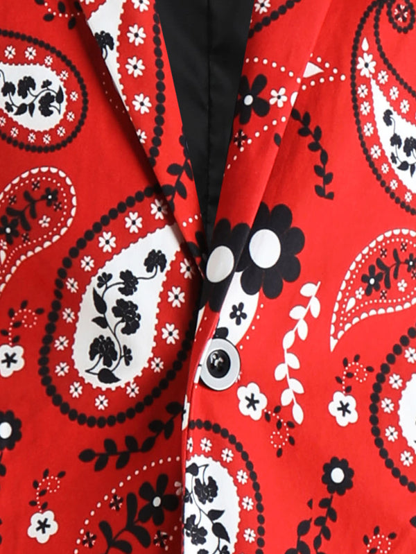 Men's Print Suit #2TZ2523