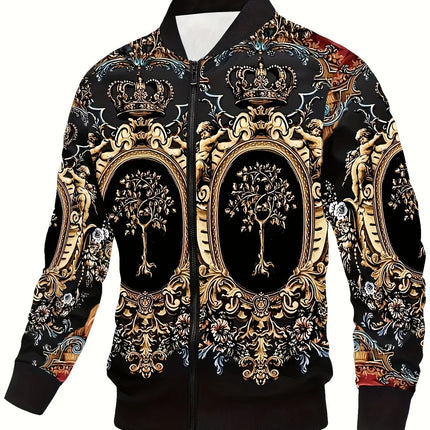 Men's Casual Printed Jacket #25625017 - | Color1 / S