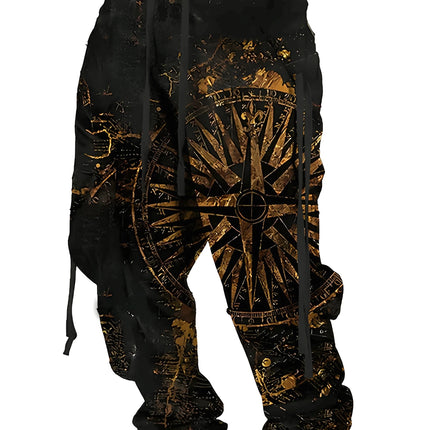 Men's Print Casual Pants #25703045 - | Multicolour / M