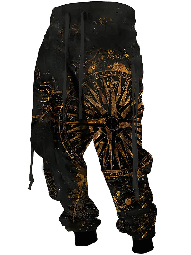 Men's Print Casual Pants #25703045 - | Multicolour / M