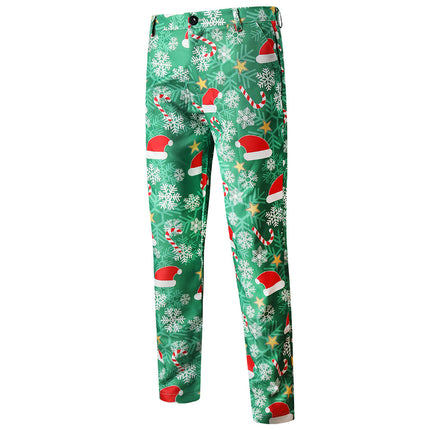 Men's Christmas Three Piece Suit #3TZMK53 - Suits | Multicolour / M