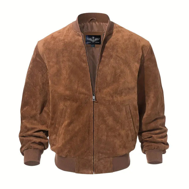 Men's Vintage Bomber Jacket #25061348 - | Light Brown / S