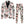 Men's Poker Print Suit #2TZ140