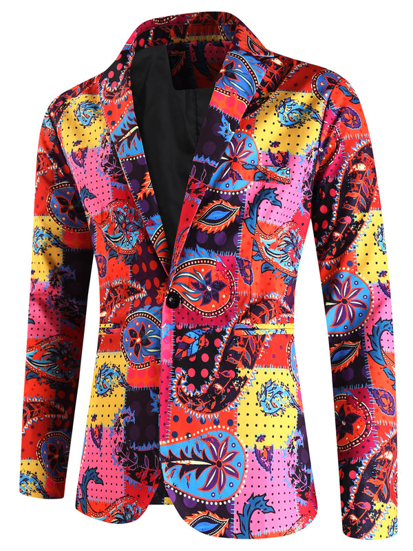 Men's Print Suit #2TZ2505