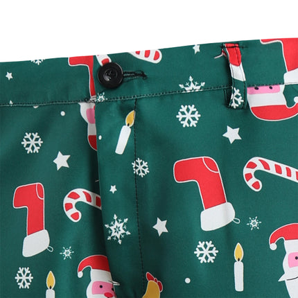 Men's Christmas Print Pants #XK38 - Pants | Multicolour / M