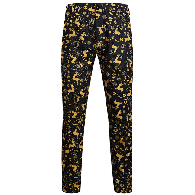 Men's Christmas Print Pants #XK631 - Pants | Multicolour / M