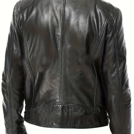 Men's Zipper Bomber Jacket #25061347 - | Coffee Brown / XS