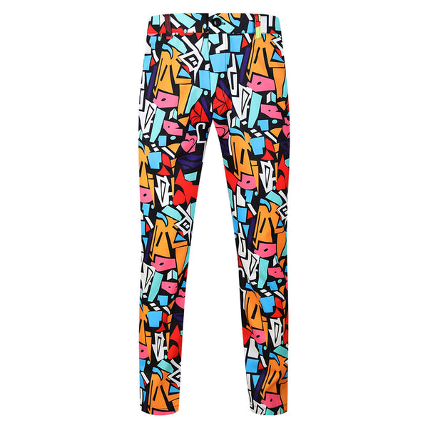 Men's Geometric Print Suit #2TZ-XX176
