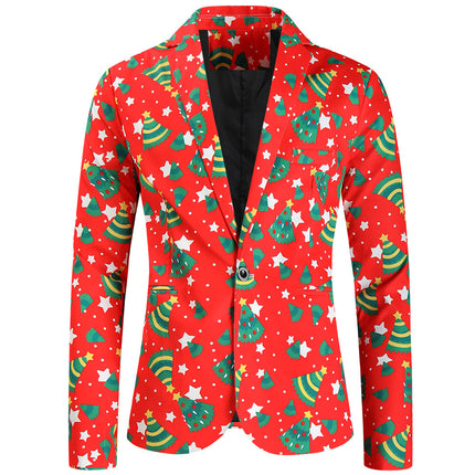 Men's Christmas Printed Suit #2TZ640 - Suits | Multicolour / M