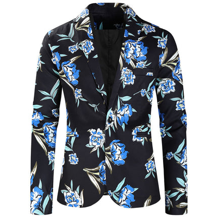 Men's Floral Print Elegant Suit #2TZ182 - Suits | Multicolour / M