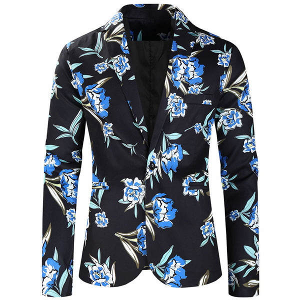 Men's Floral Print Elegant Suit #2TZ182