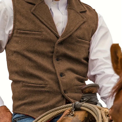 Men's Vintage Vest #25061135 - Vests | Light Brown / XS