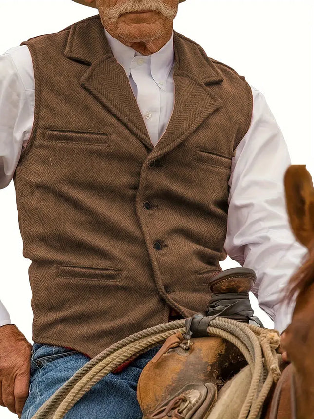 Men's Vintage Vest #25061135 - Vests | Light Brown / XS