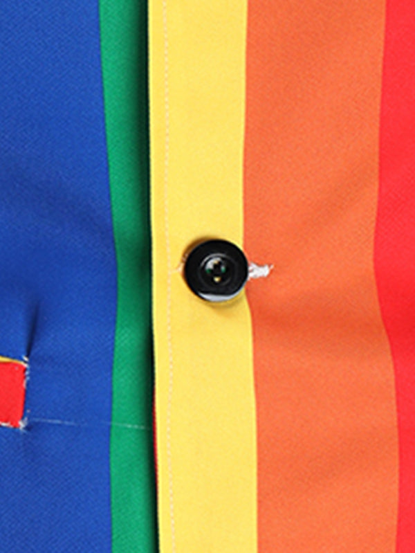 Men's Rainbow Vest Suit