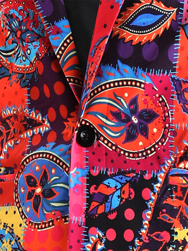 Men's Print Suit #2TZ2505
