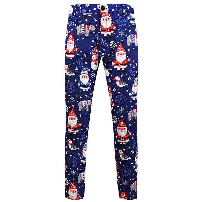 Men's Christmas Print Pants #XK657 - Pants | Multicolour / M