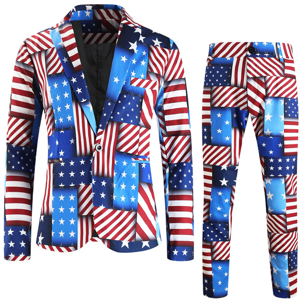 Men's Print Suit #2TZ2524