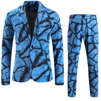 Men's Blue Wave Suit #2TZ-XX2501 - Suits | Blue / M
