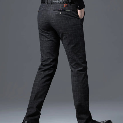 Men's Slim Fit Plaid Pants #25627024 - Pants | Blue / 28