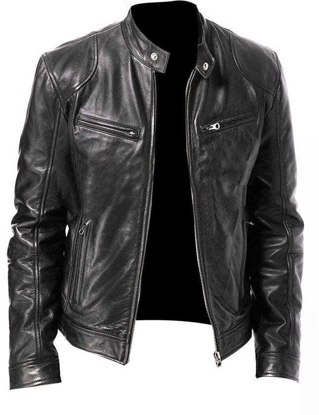 Men's Zipper Bomber Jacket #25061347 - | Black / XS