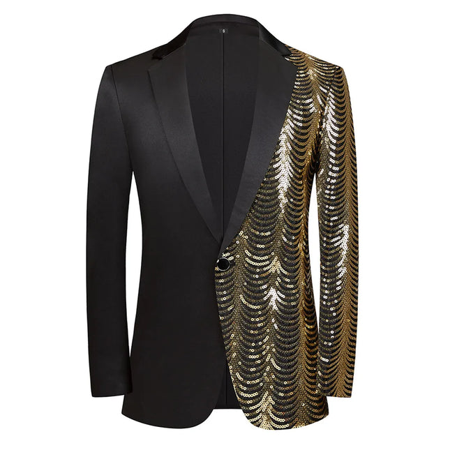 Men's Golden Sequins Blazer  #S8029