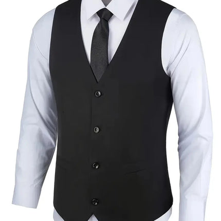 Men's Three Piece Suit Wedding Groom Formal Wear - | Beige / XS