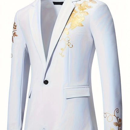 Men's Hot Stamping Blazer #25060706 - Blazers | White / M
