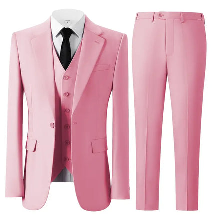 Men's 3pcs Suit #304 - | Beige / XXS