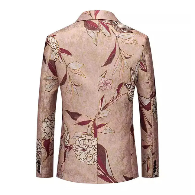 Men's Floral Jacquard Blazer  #S8510