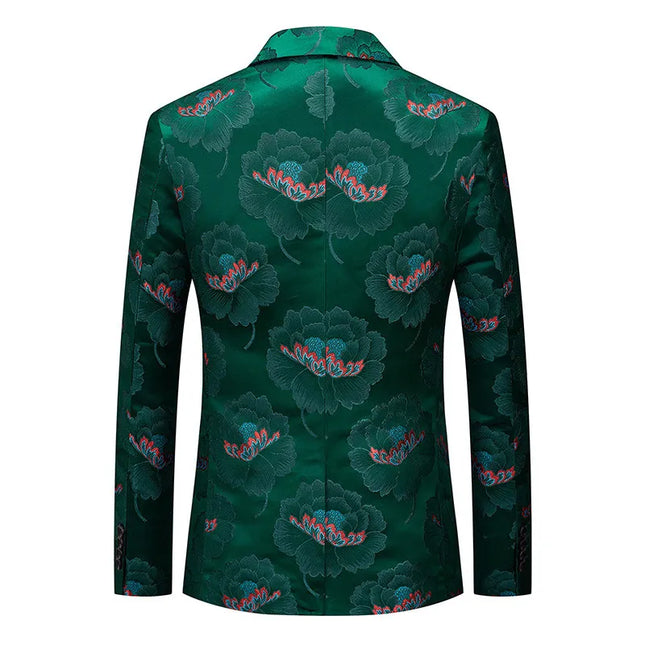 Men's Peony Jacquard Blazer  #S8519