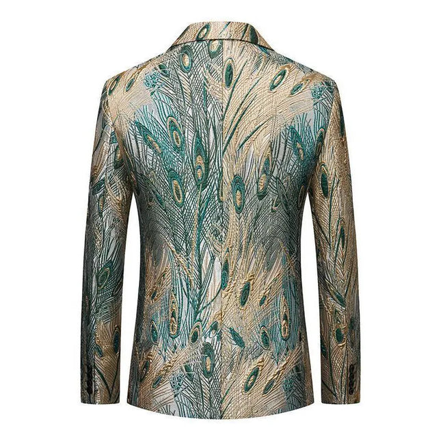 Men's Peacock Plume Blazer  #S8524