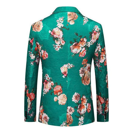 Men's Tropical Bloom Jacquard Blazer  #S8530